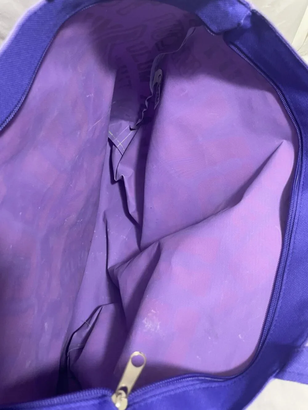 Tulum Mexico Purple Zipper Tote Bag Travel Beach Shopping Souvenir Polyester